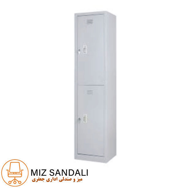 کمد لباس فلزی دو درب روی هم فلزی K 135