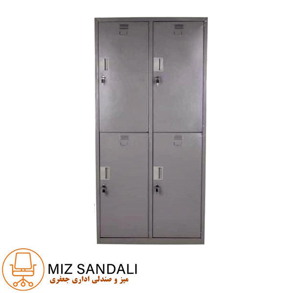 کمد لباس 4 درب فلزی رنگ کوره ای K 130